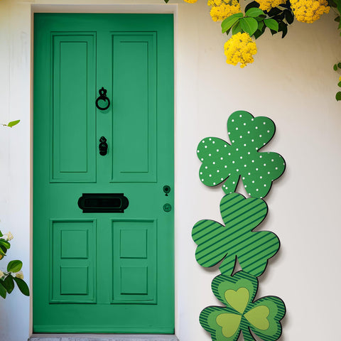 Vercraft shamrock decor for patios and yards, ideal for seasonal display.