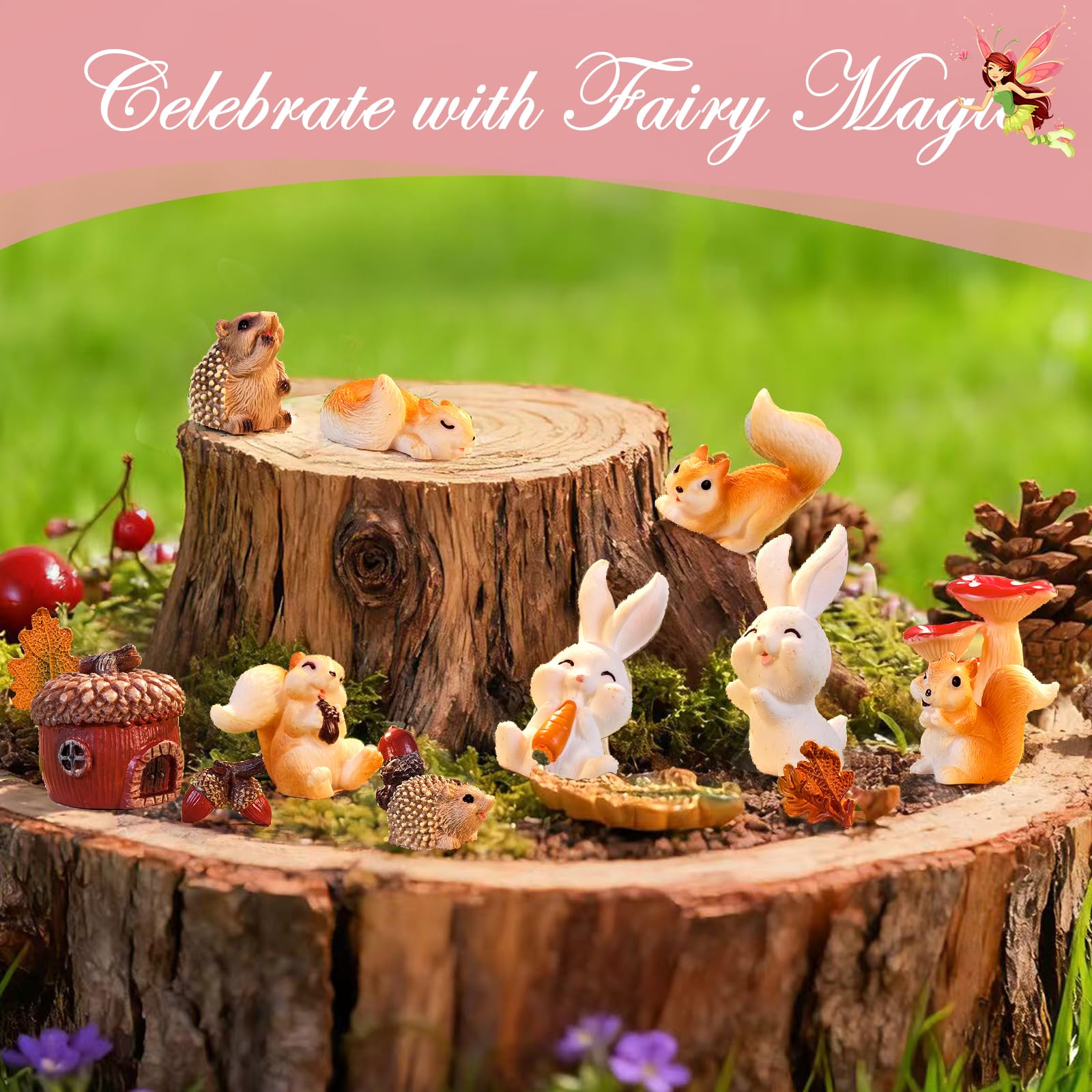 VerdantVibes hedgehogs add woodland detail in natural planters