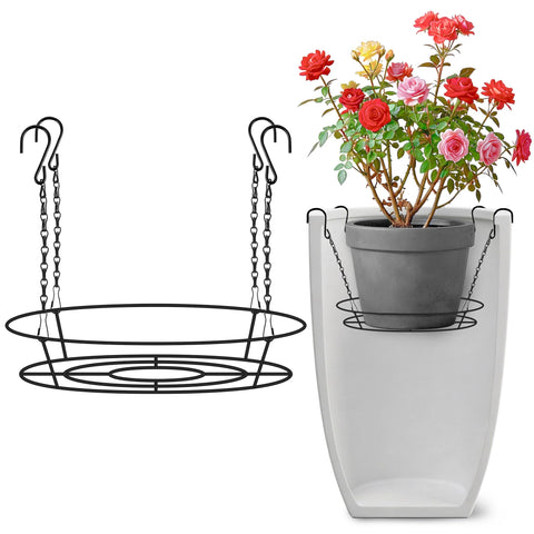 Verdanzia adjustable planter insert inside a 15-inch pot with height adjustment for flexible displays