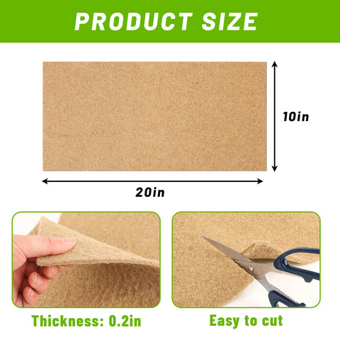 Verdanzia hemp fiber grow mat shows breathable texture for hydroponic greens.