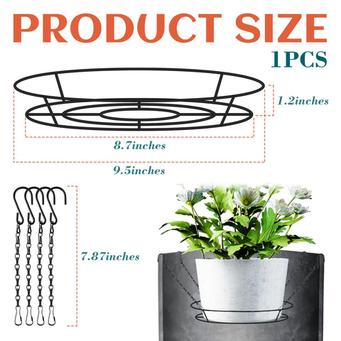 Verdanzia planter riser in black stainless steel supports secure, tool free setup