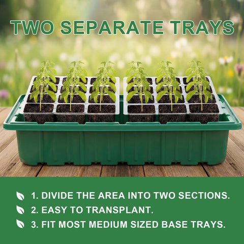 Verdenu 2-pack seed trays offer easy transplanting and expansion.