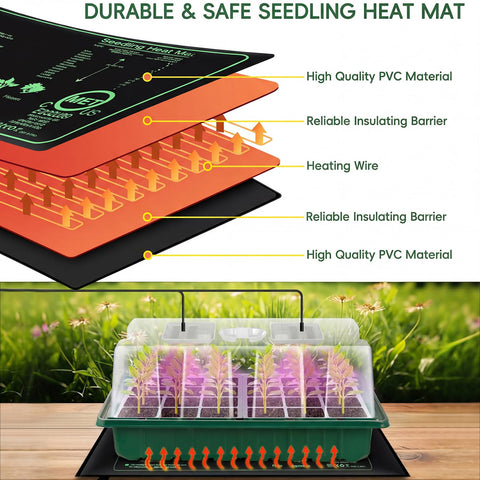 Verdenu humidity dome promotes humidity retention for reliable germination.