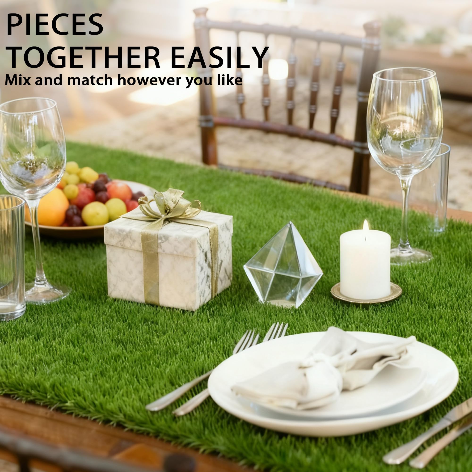 VERDIGRASS indoor table decor for forest-inspired vibe.