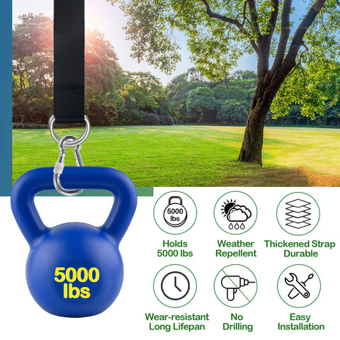 Veriluck 15ft strap showing long reach for distant trees
