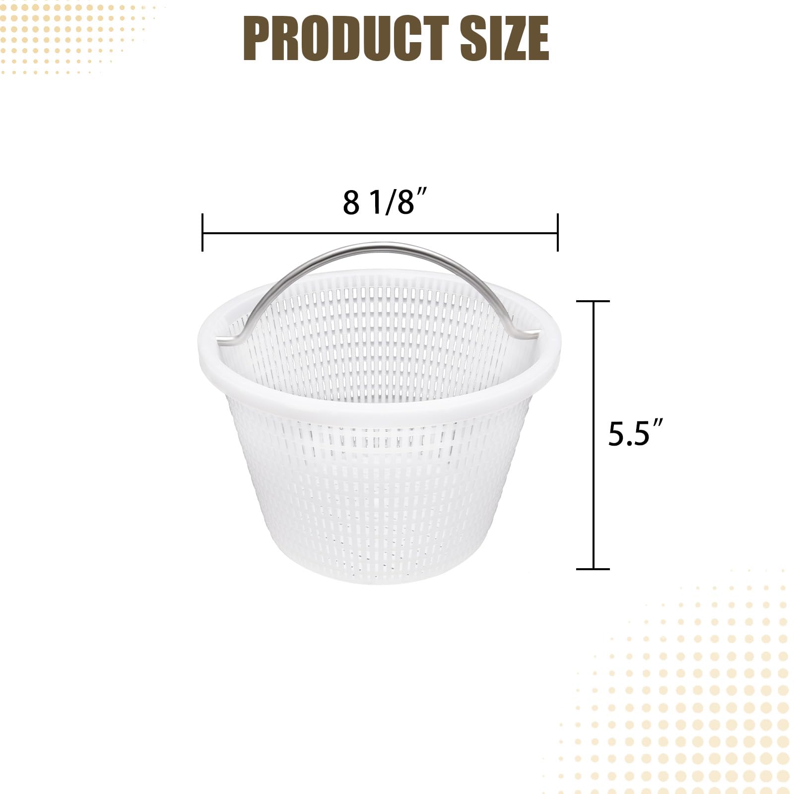 Verplexter basket fine mesh filtration captures debris while preserving optimal water flow