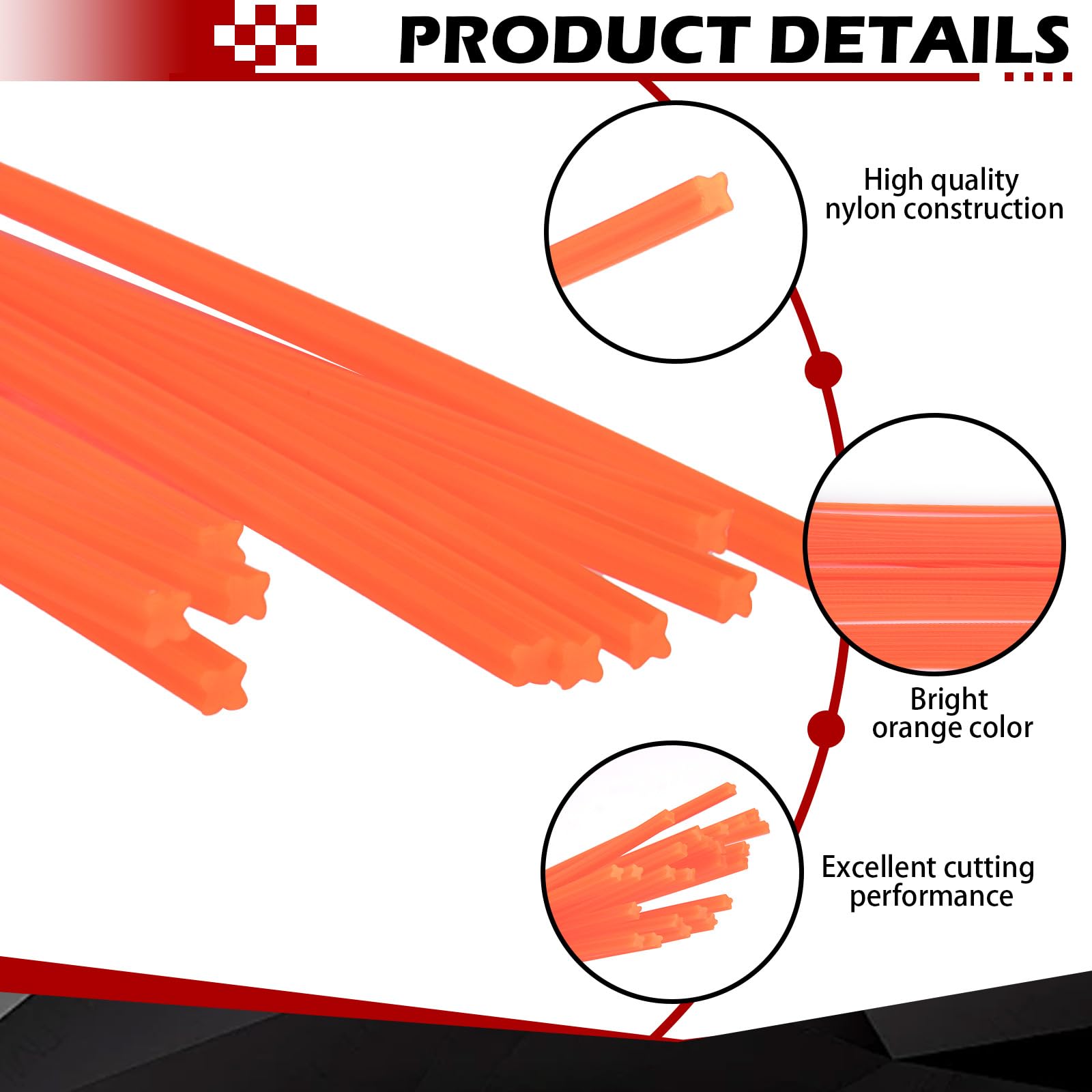 Verplexter durable nylon line supports long-lasting performance in demanding tasks.