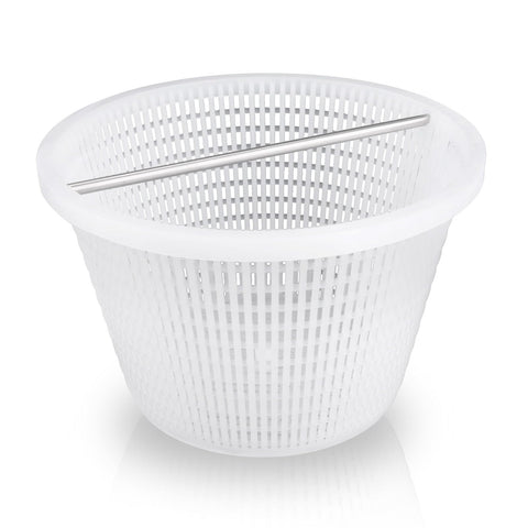 Verplexter pool skimmer basket fits 8-inch skimmers for debris capture.