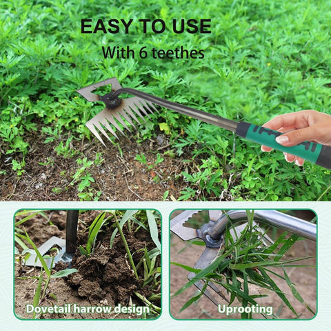 Versatile Garden Hand Weeder supports weeding, digging, and transplanting tasks.