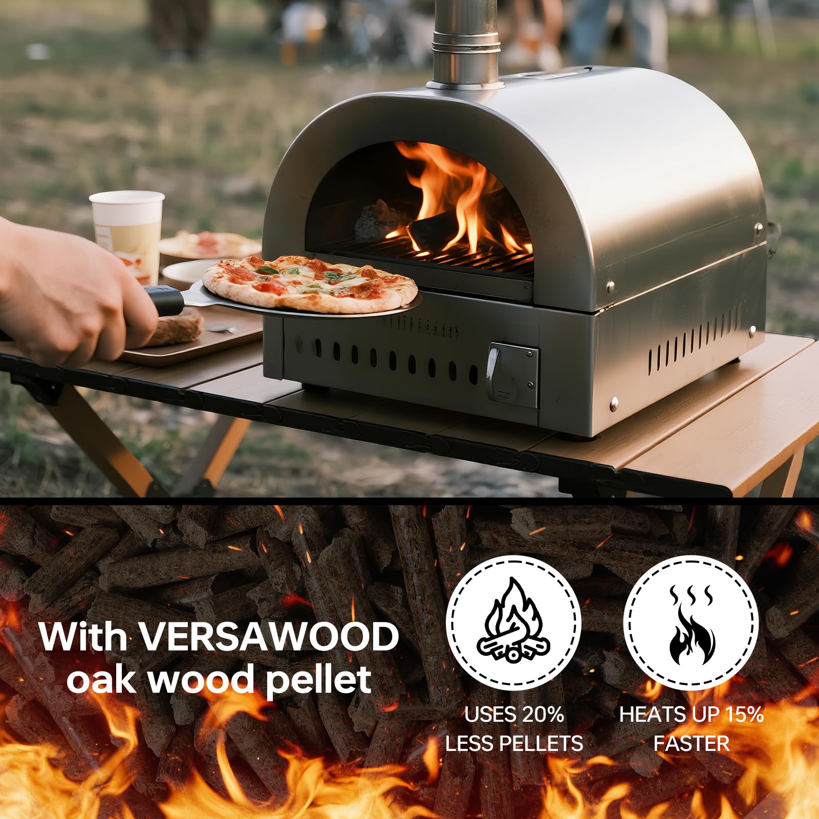 VERSAWOOD 10lb bag ready for backyard pizza nights