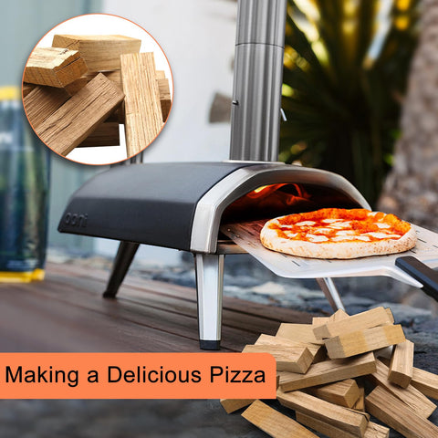 VERSAWOOD extended-burn-time logs help sustain heat for longer pizza nights.