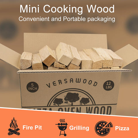 VERSAWOOD extended burn time oak logs reduce refueling during long cooks.