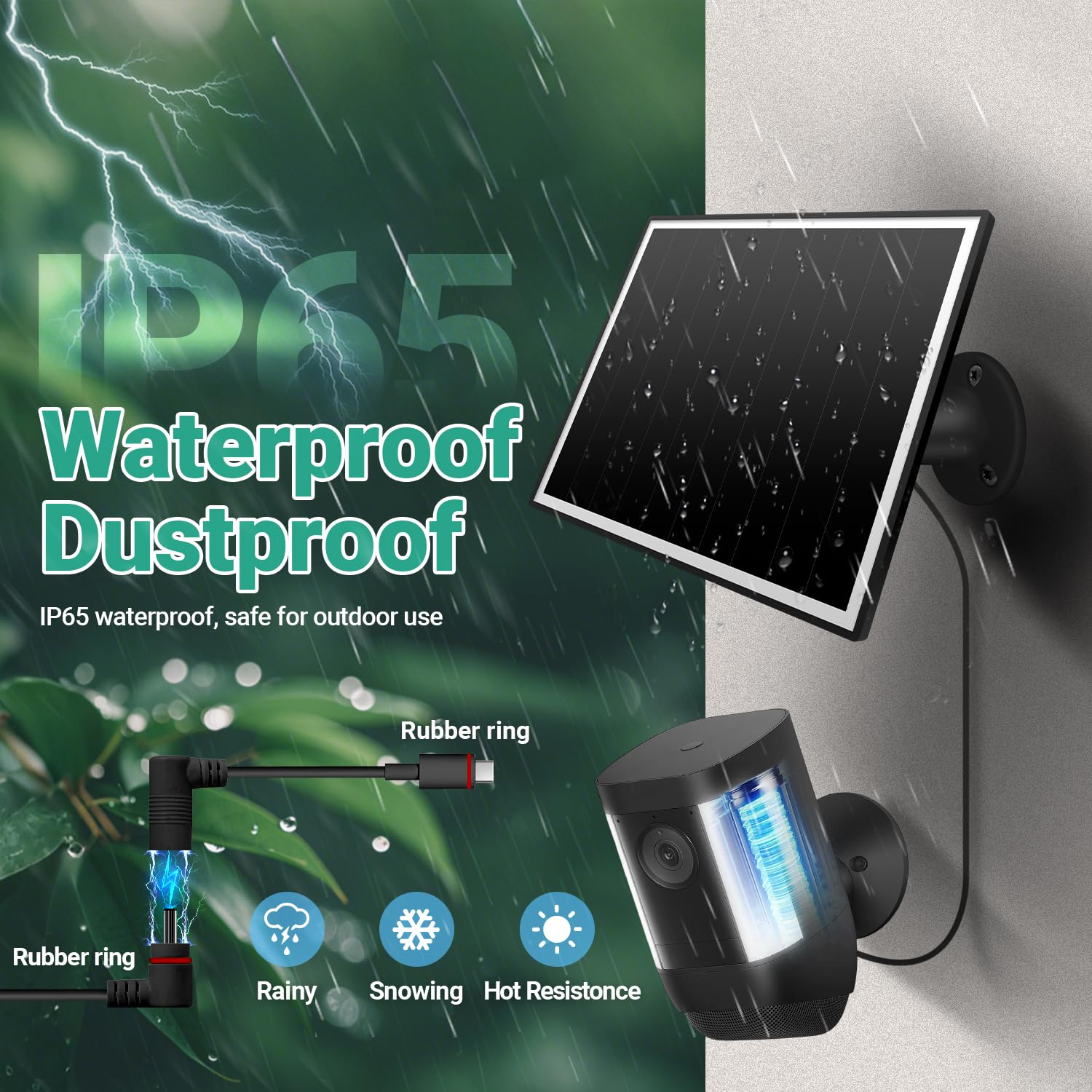 VERVERAY durable waterproof seal with tempered glass for outdoor longevity