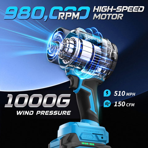 VerveWave leaf blower extended nozzle for precise cleaning.