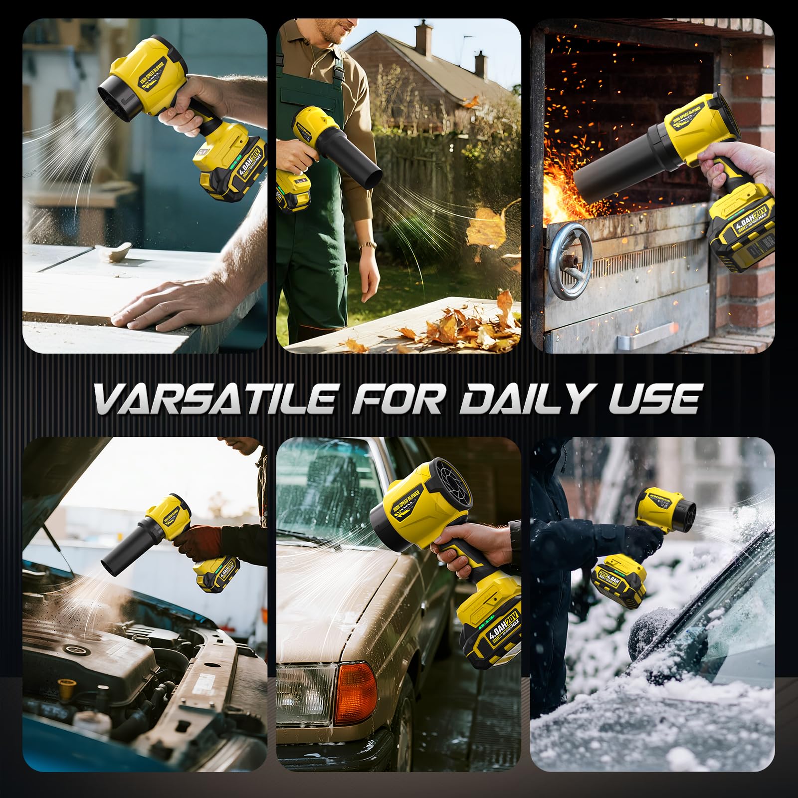 Lightweight design reduces fatigue while cleaning patios and vehicles