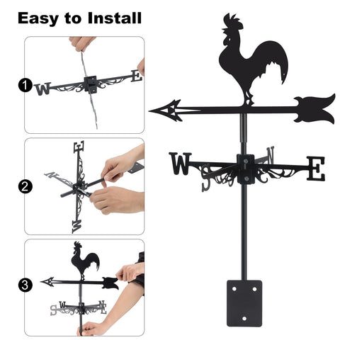 VESTCDF yard patio garden decor blends rural charm with functional wind guidance.