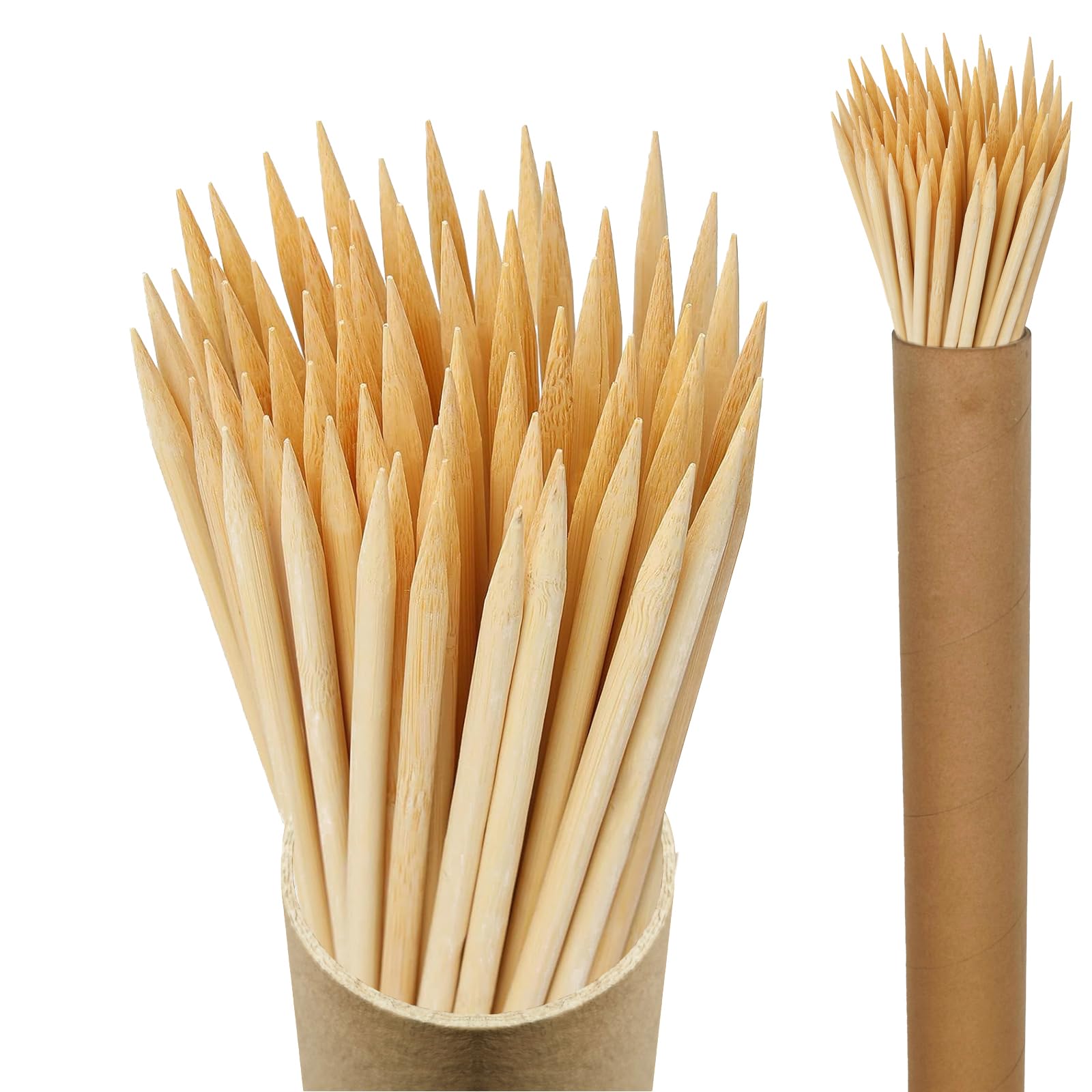 Vesyman 100pcs bamboo plant stakes, 2ft long, ideal for garden support