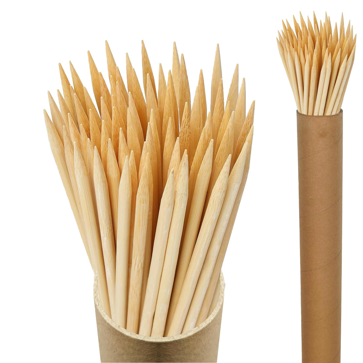 Vesyman 100pcs bamboo plant stakes, 2ft long, ideal for garden support