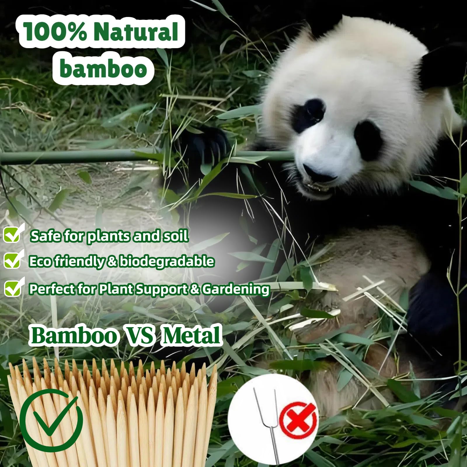 Vesyman bamboo stake tomato support helps keep vines upright