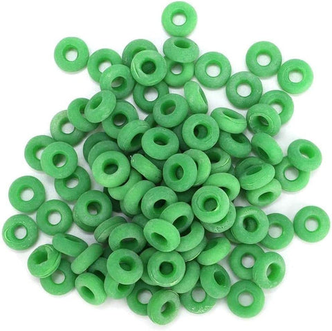 VET.PLUS latex castration rings close-up showing durable latex material