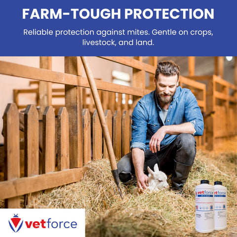 Vetforce Mite Dust can be used around garden areas to deter pests