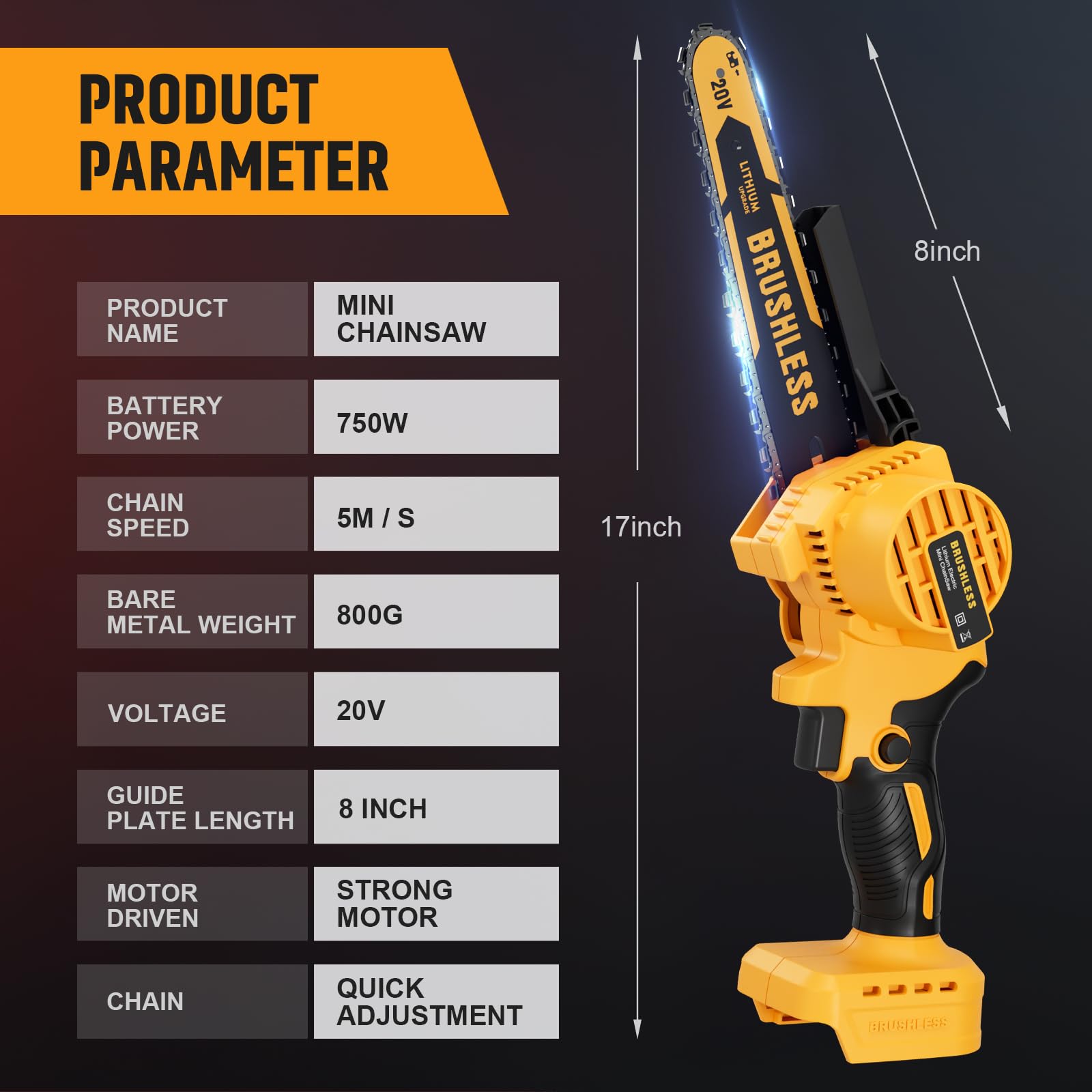 Vetoper with a 750W copper motor delivering reliable cutting performance.