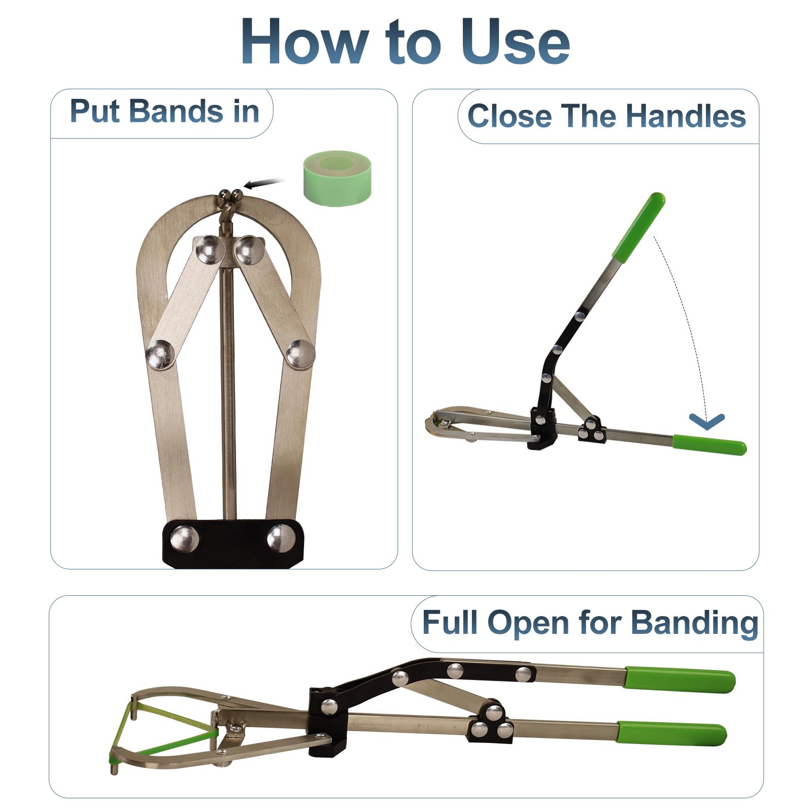 VET.PLUS banding setup ready for cattle, calves, goats and sheep.