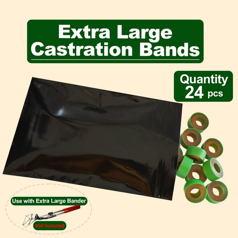 VET.PLUS extra large castration bands in action on cattle and big animals