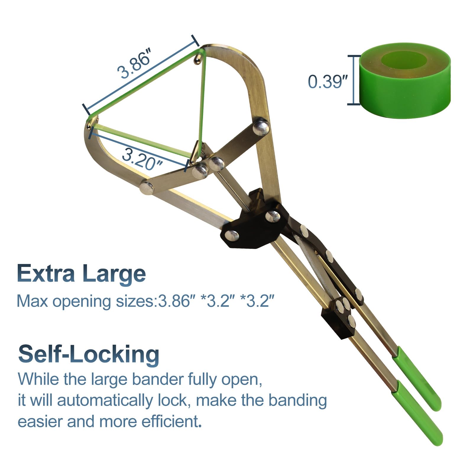 VET.PLUS livestock banding kit includes 24 large bands for steady workflow.