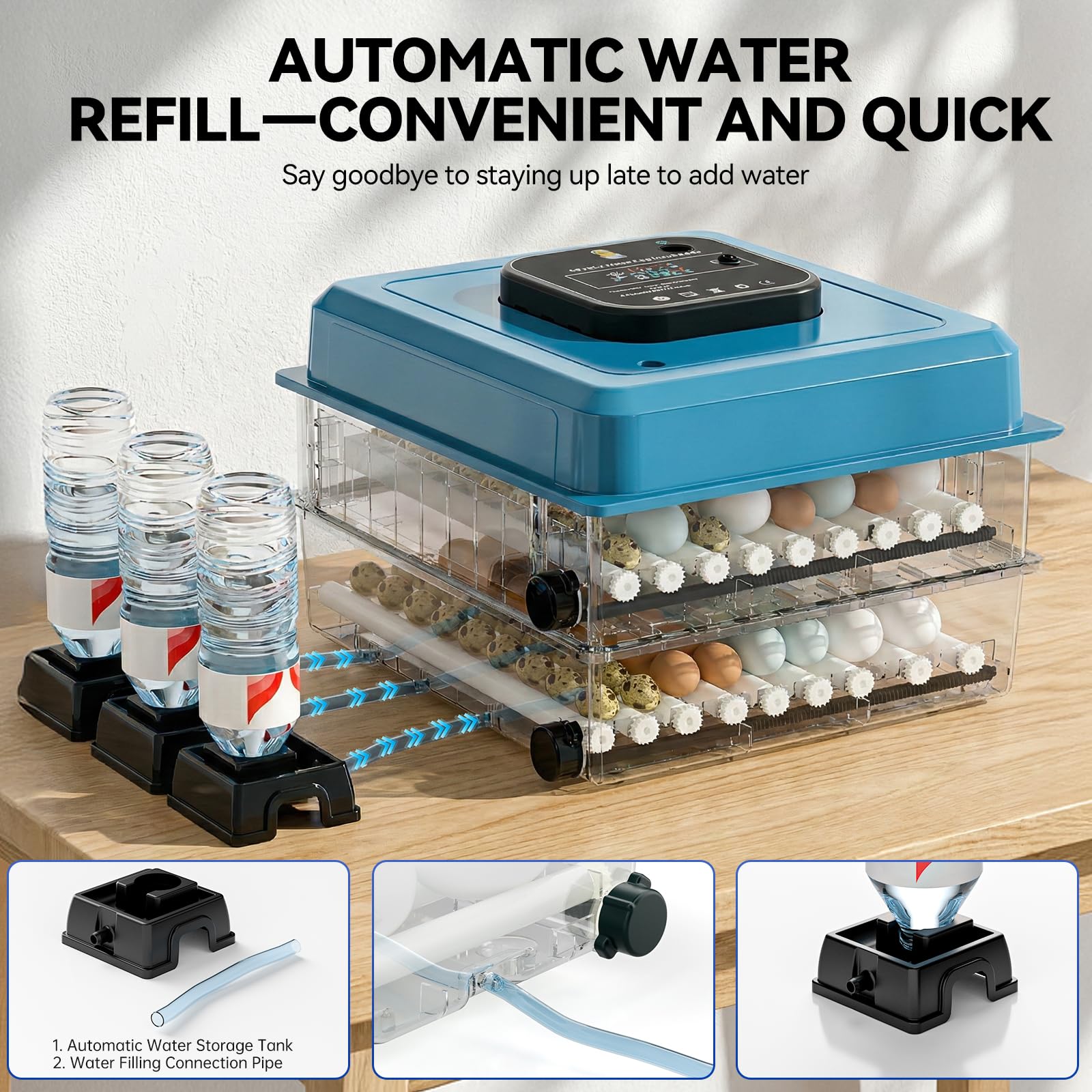Vevitts incubator 5 modes tailor temperature to different species.
