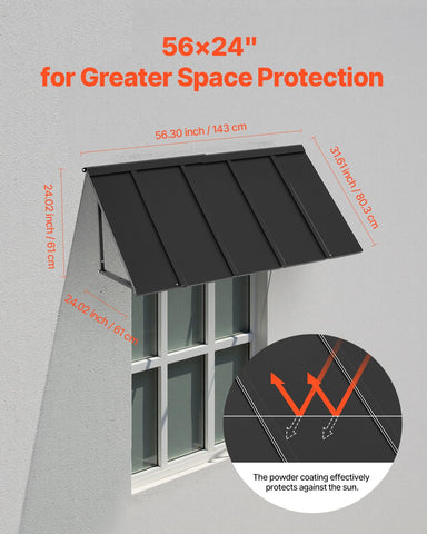 VEVOR 0.8mm metal tiles ensure durable exterior protection for doors and windows