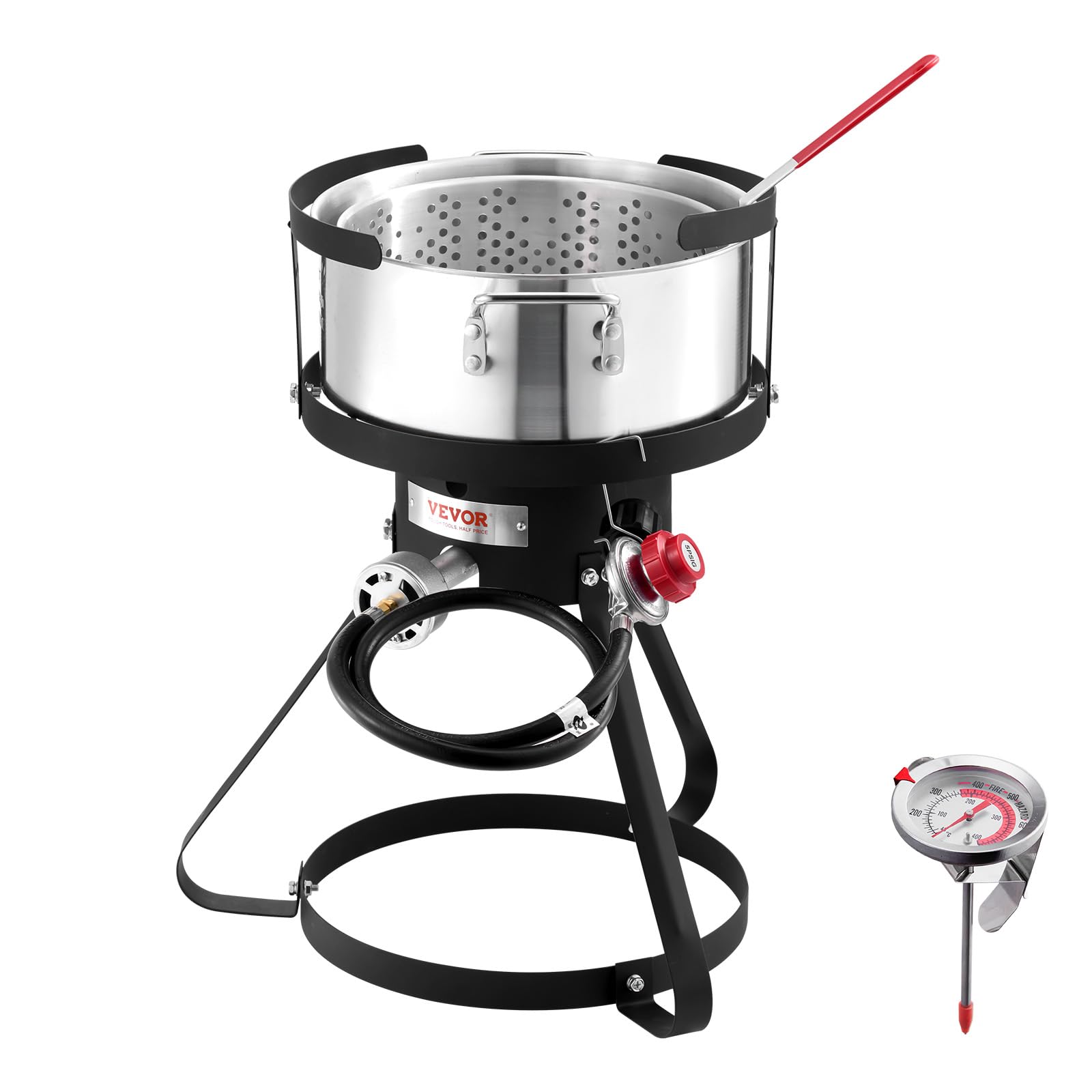 VEVOR 10-qt fryer pot ready for large outdoor batches and gatherings