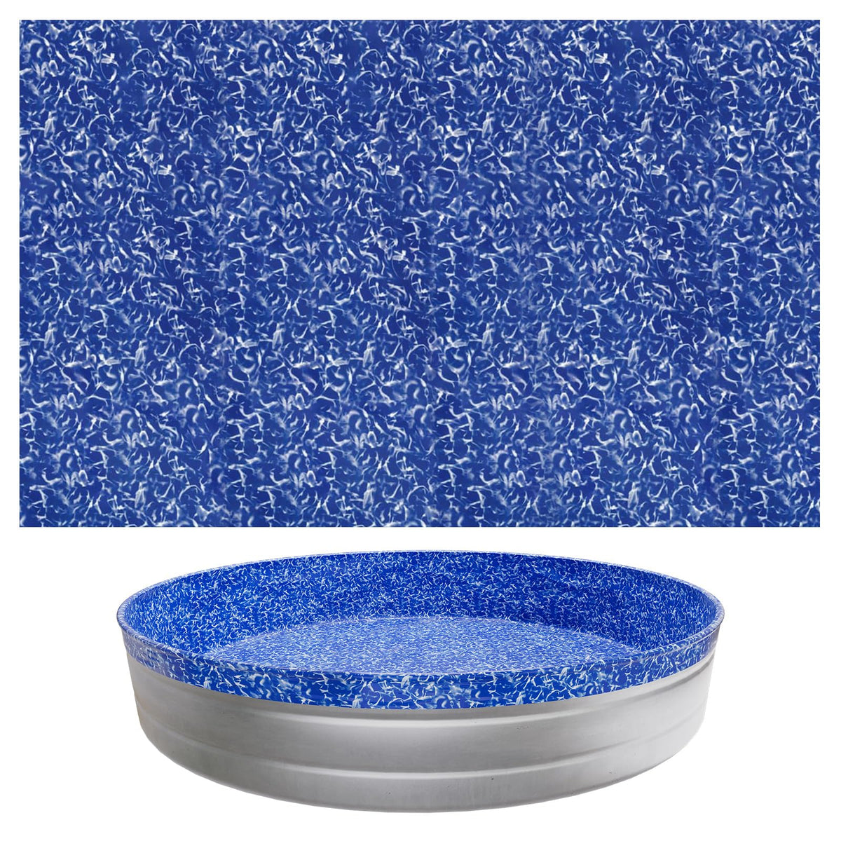 VEVOR 10ft round stock tank pool liner overlap shows a snug, wrinkle-free fit ideal for 10 ft pools