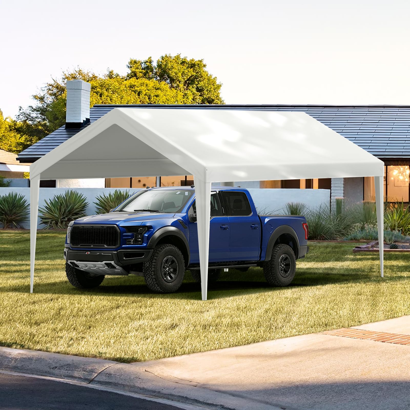 VEVOR frame not included; use with your existing carport.