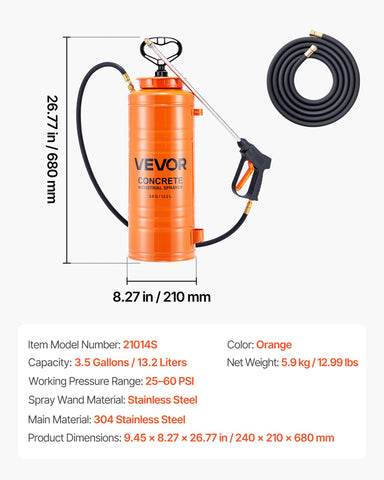 VEVOR 120-inch reinforced hose adds extra reach on site