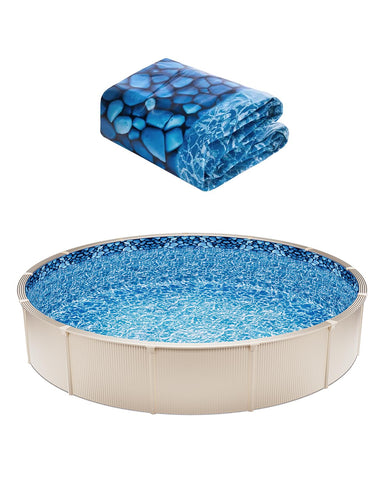 VEVOR 18ft round pool liner fitted for a precise seal