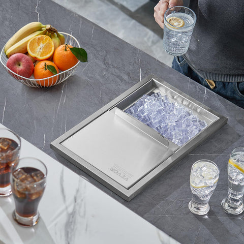 VEVOR 28 QT ice capacity supports busy bar setups