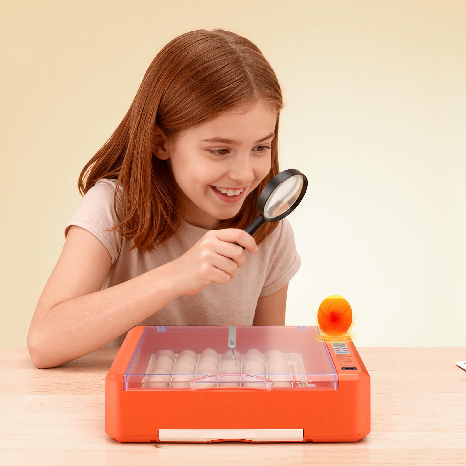 VEVOR transparent window allows observing progress without opening the lid