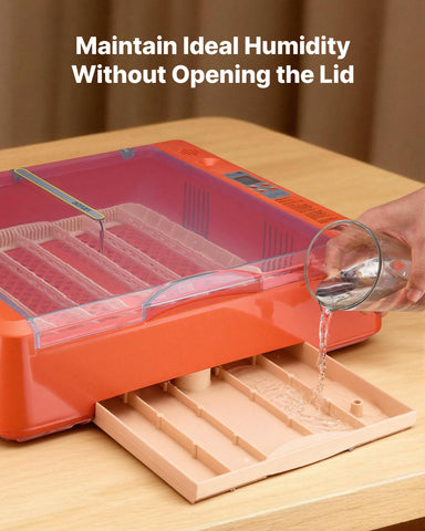 VEVOR egg incubator water tray supports humidity control during incubation