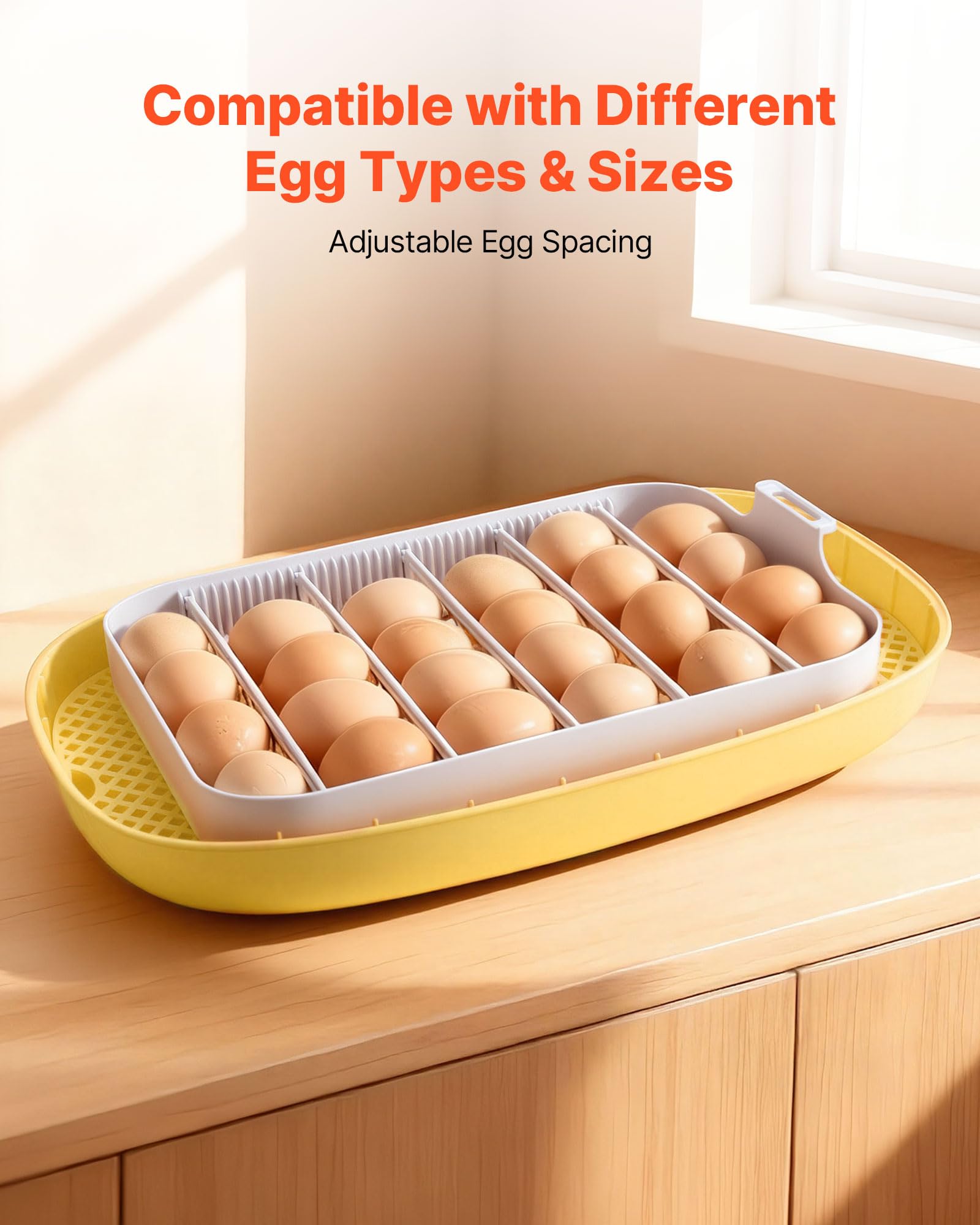 VEVOR 360-degree air circulation design for even warmth and humidity.