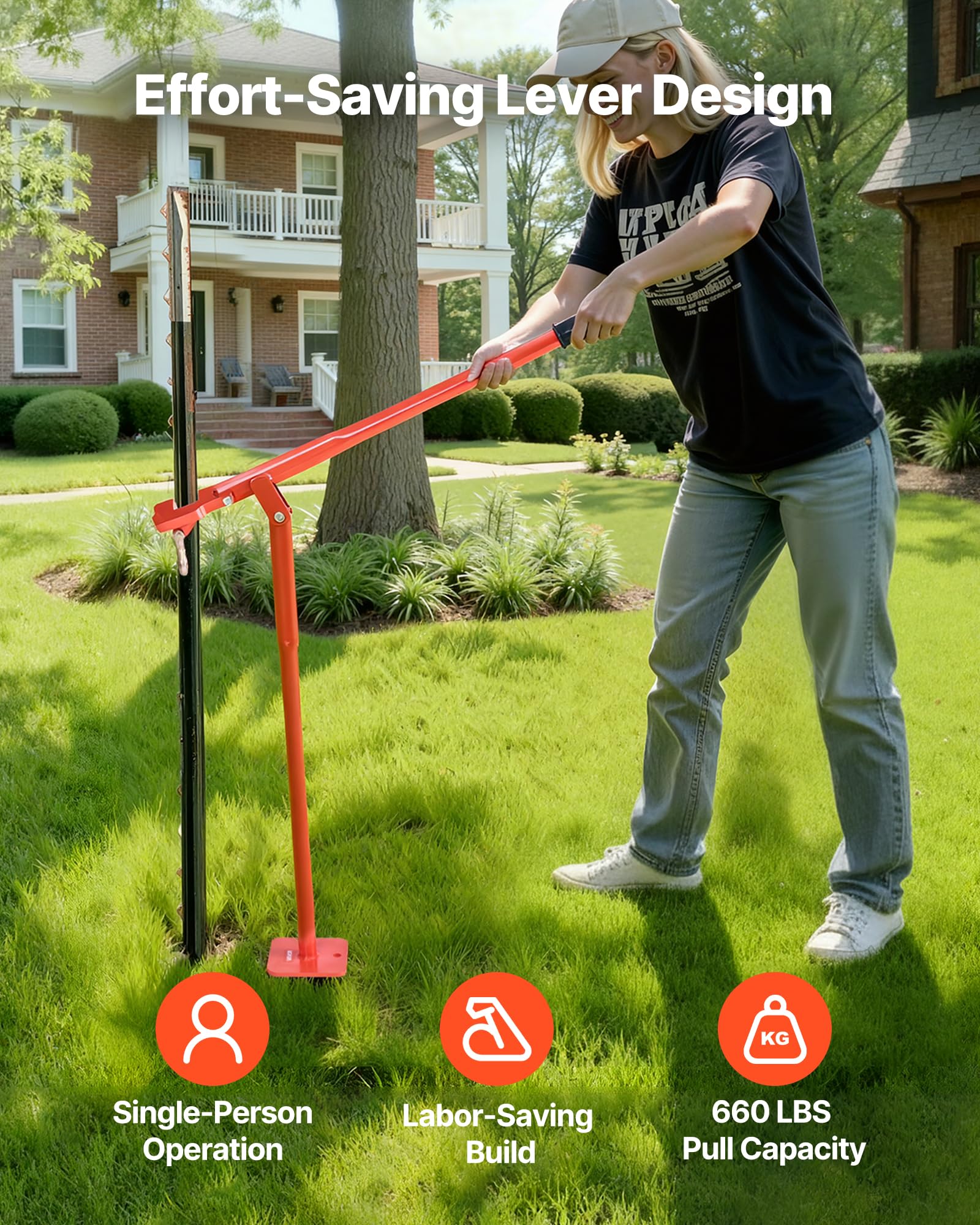 Stable base design keeps pulls secure and upright.