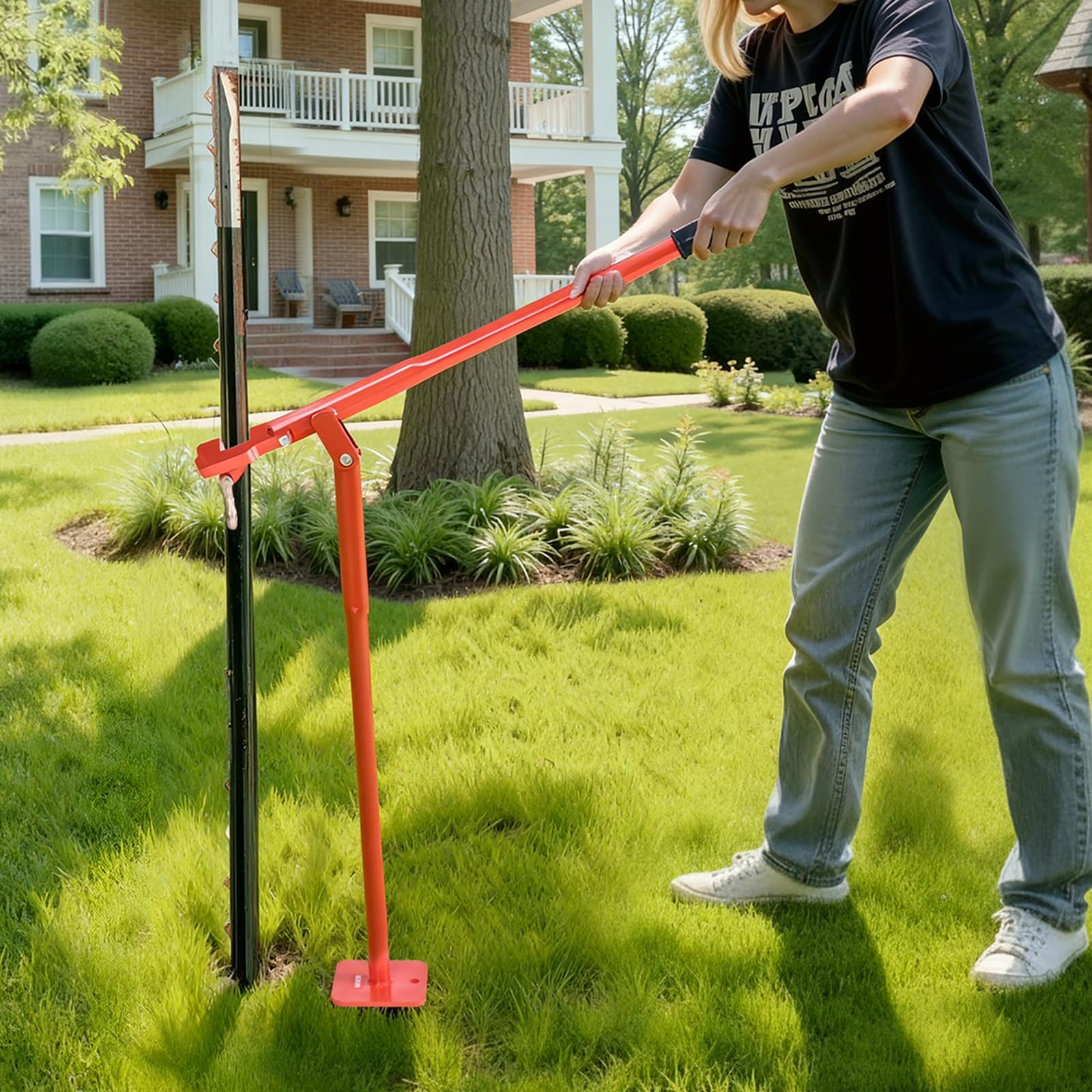 Aids stubborn stumps removal with minimal effort.