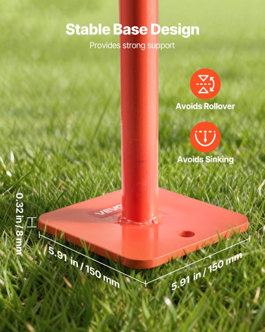 Vertical design of VEVOR post puller simplifies storage and setup.