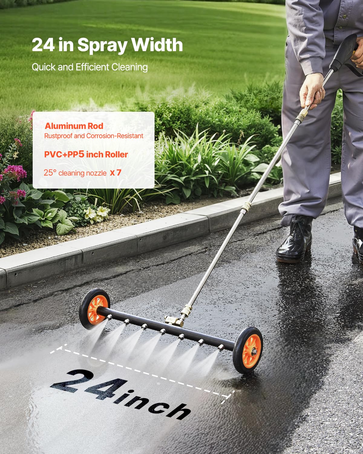 VEVOR 4000 PSI stainless cleaner with high power for stubborn grime