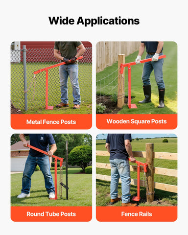VEVOR 47in chain attachment enables secure lift of posts and stumps