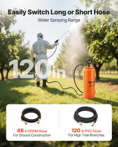 VEVOR 48-inch spray hose extended reach for bigger areas
