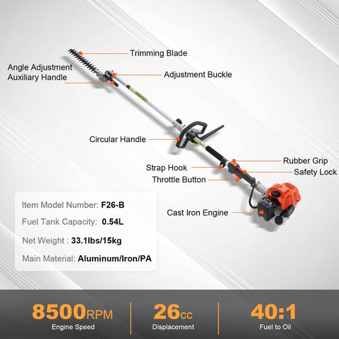 VEVOR trimmer head and grass guard reduce debris.