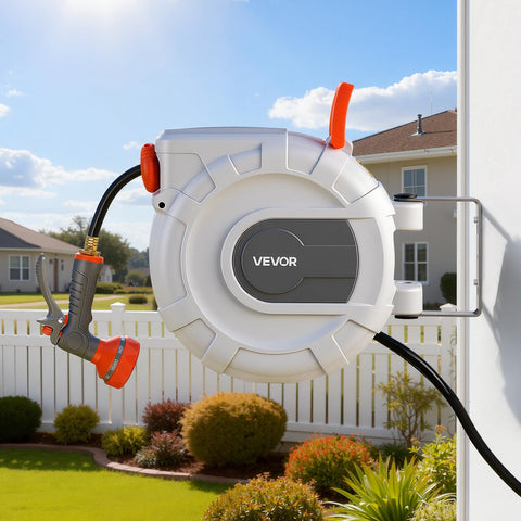 VEVOR 50 ft main hose with 5 ft leader hose coverage.
