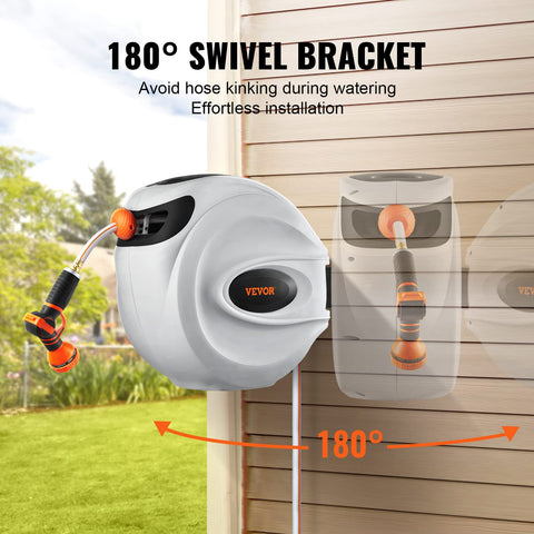 VEVOR 65 ft hose in black offers broad lawn reach