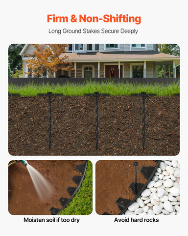 VEVOR 6ft edging panel spans long borders for a continuous look